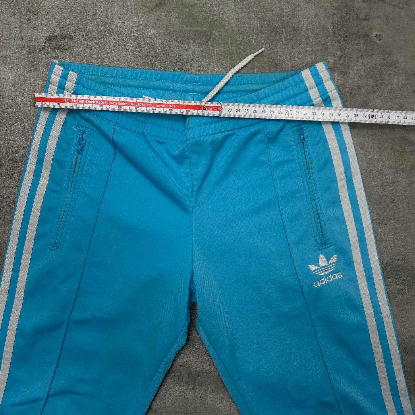 00s adidas Originals Trackhose Hellblau-Weiß